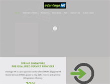 Tablet Screenshot of evantage-hr.com